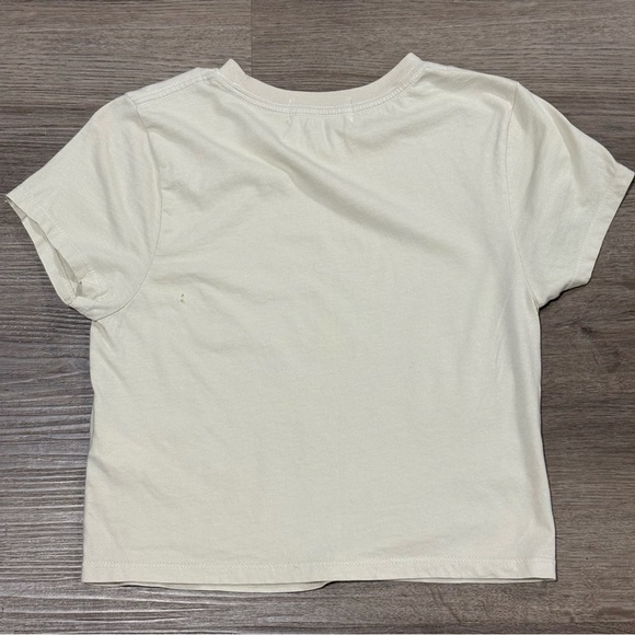 Talentless Women’s Circle Logo Baby Tee Shirt Bone Color Size Medium - Picture 8 of 9